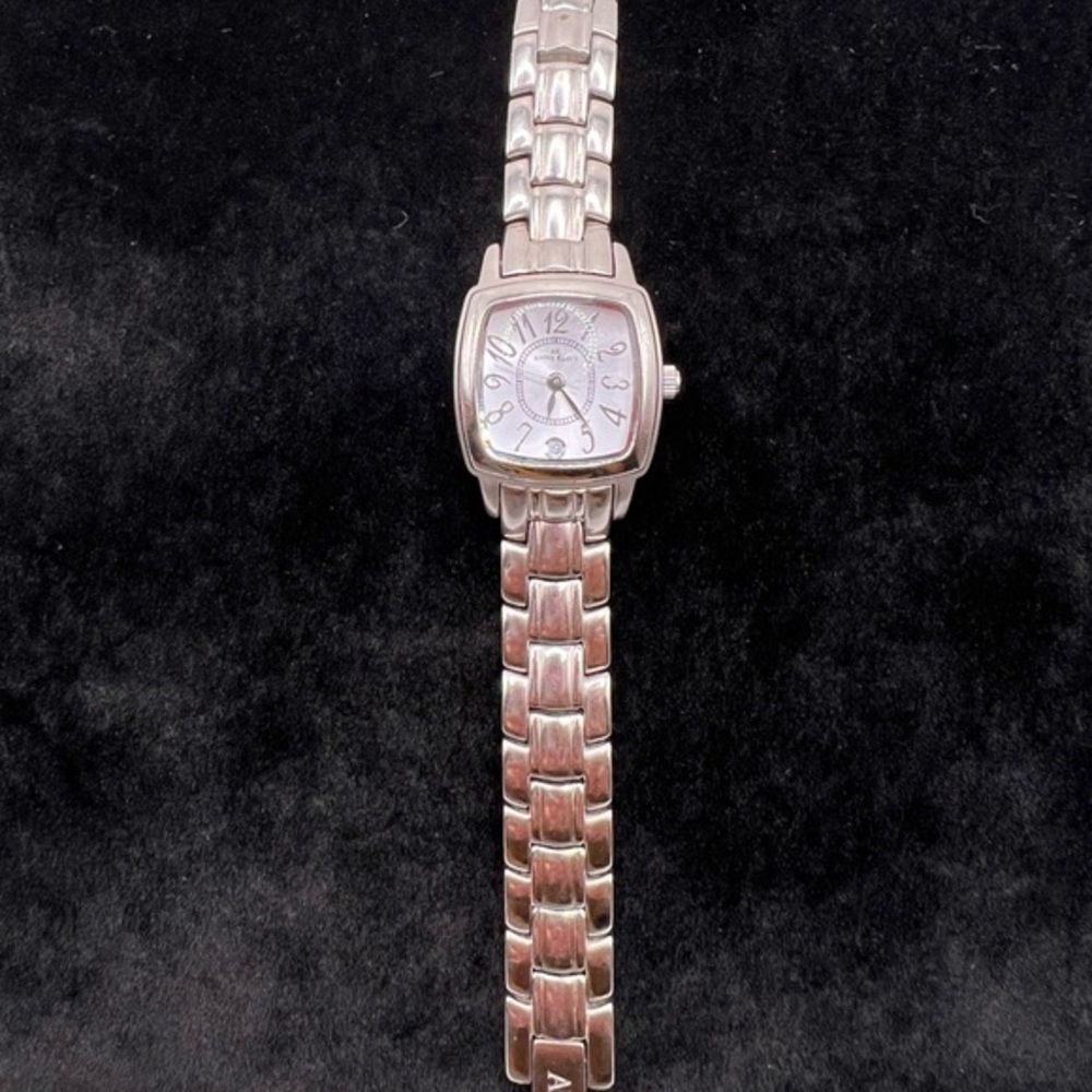 Anne Klein Silver Tone Bracelet Watch Date Display Needs Battery - Picture 1 of 4